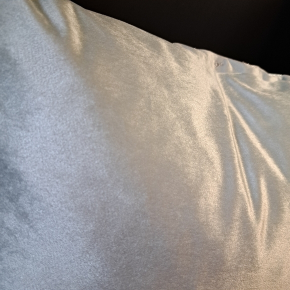 Calllisto Home Light Aqua Metallic Embroidered Velvet Accent Throw Pillow - Picture 8 of 9